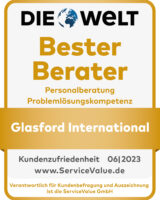 Bester Berater Award for Glasford International Germany by Die Welt